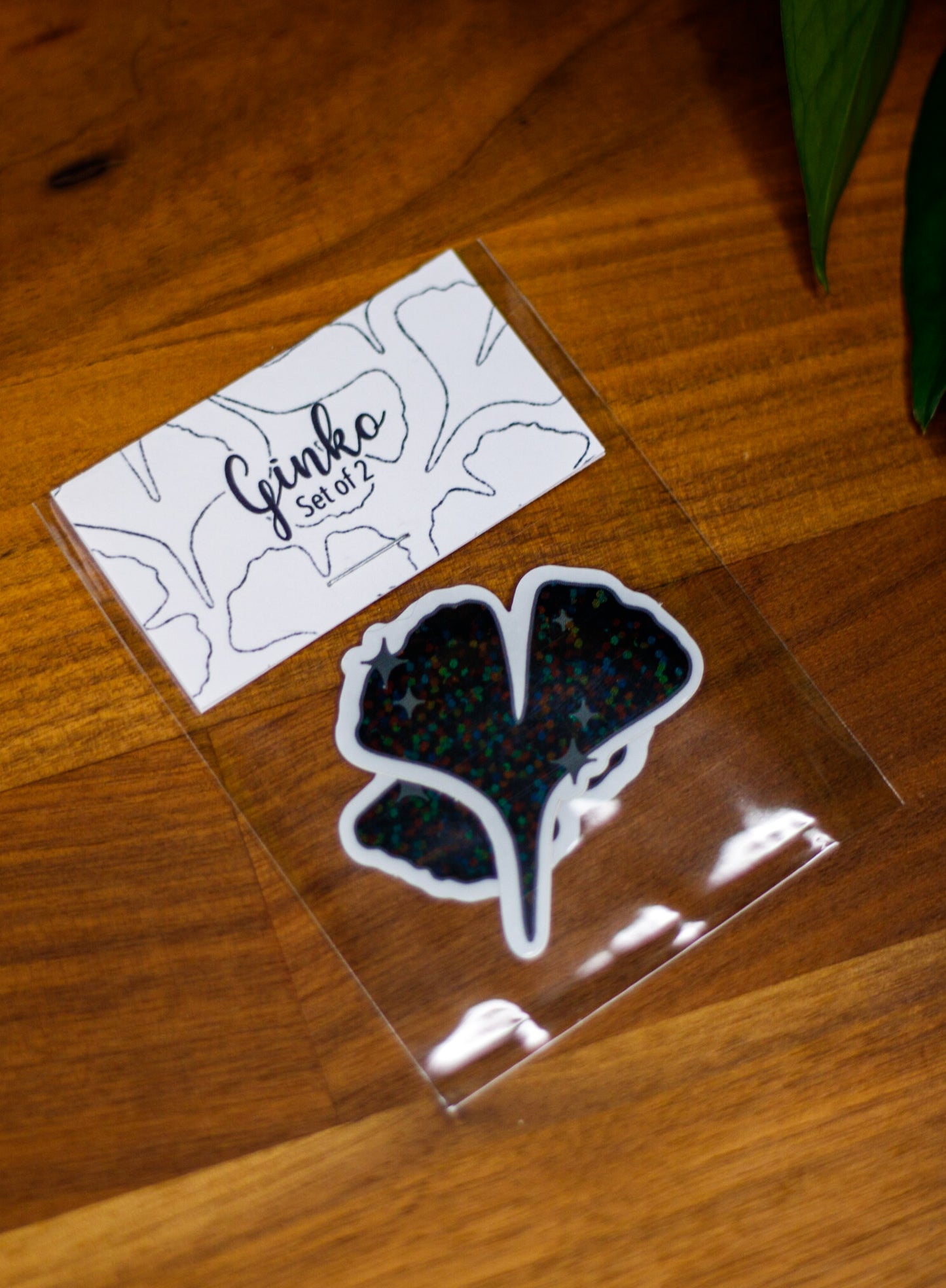 Gingko Leaf Sticker Pair