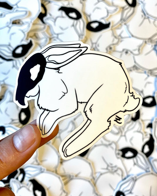 Skull Rabbit Weatherproof Vinyl Sticker