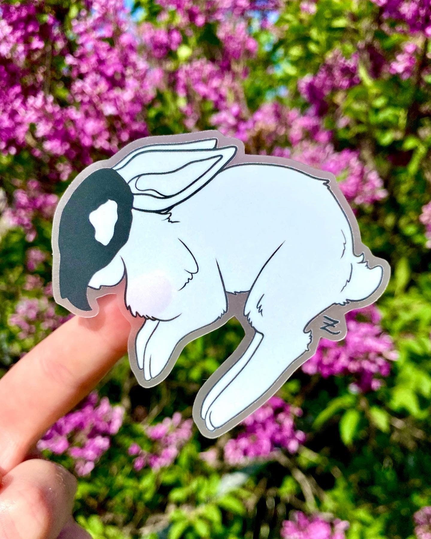 Skull Rabbit Weatherproof Vinyl Sticker